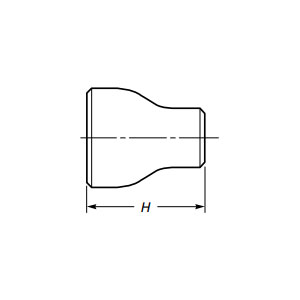 Konzentrisches Reduzierstück zum Stumpfschweißen