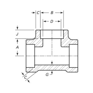 Geschmiedetes gleiches T-Stück